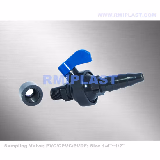 Kunststoff PP Pph PVDF CPVC UPVC PVC Laborventil/Entlüftungsventil/Überdruckventil/Auslassventil/Probenahmeventil/Hahnventil JIS DIN ANSI Pn10